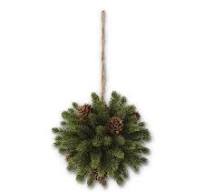 5" Angel Pine Ornament with Pinecones