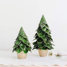 7" Potted Butterfly Leaf Cone Tree