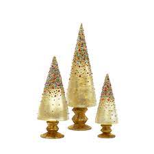 9" Bedazzled Cone Tree (Prism)