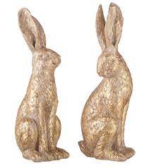 12.25" Gold Leaf Rabbit