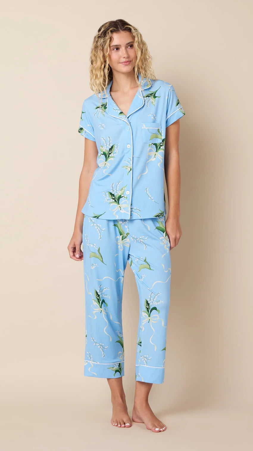 Bouquet & Bow Pima Knit Capri