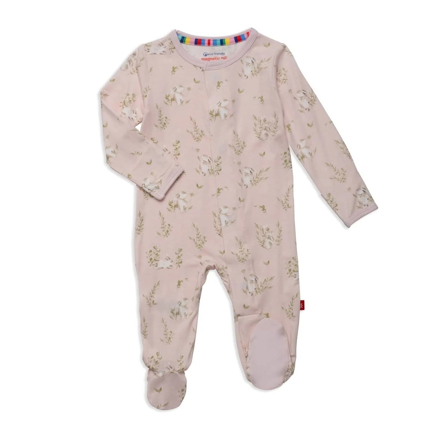 Pink Hoppily Ever After Footie (3-6m)