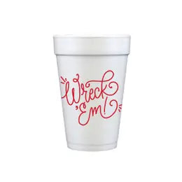 Wreck Em! Foam Cups