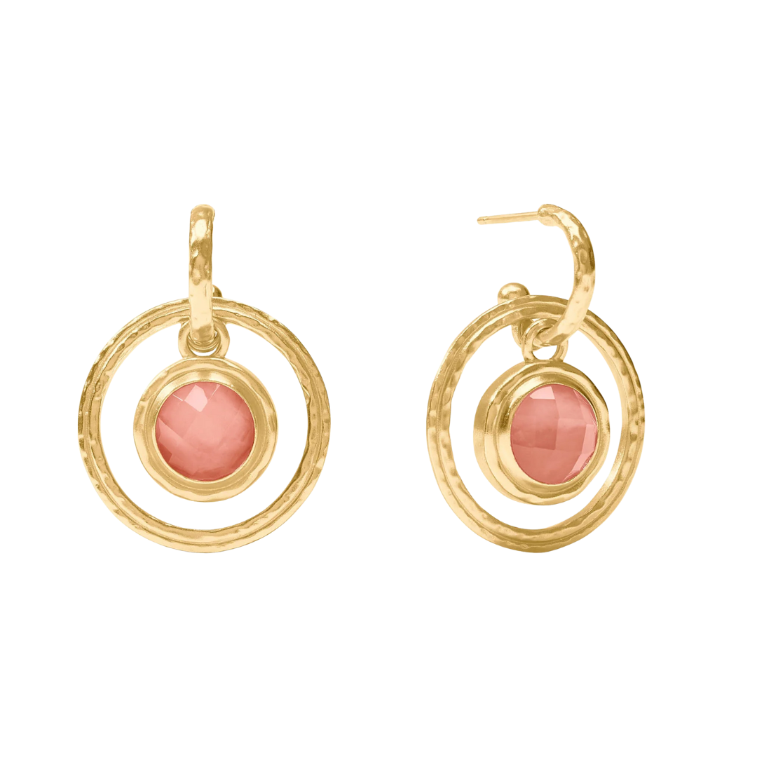 Julie Vos Astor 6-in-1 Charm Earring - Iridescent Melon