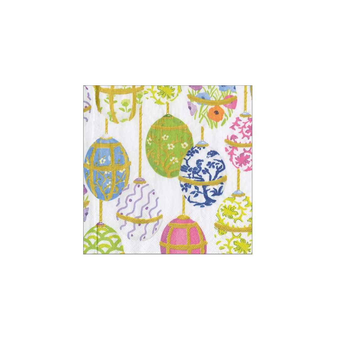 Caspari Les Oeufs Cocktail Napkins