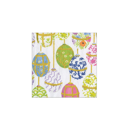 Caspari Les Oeufs Cocktail Napkins