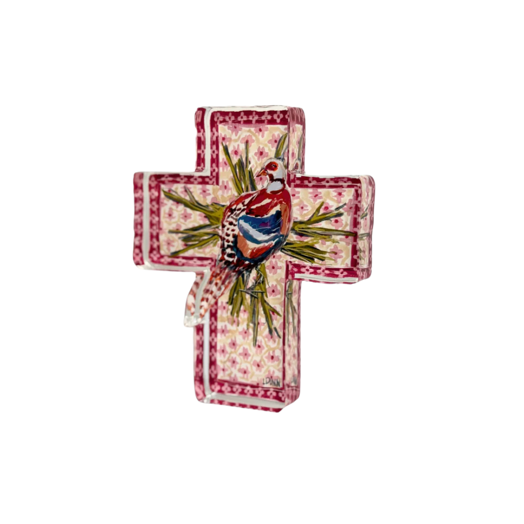 Lauren Dunn Sanctuary in the Meadow Acrylic Cross