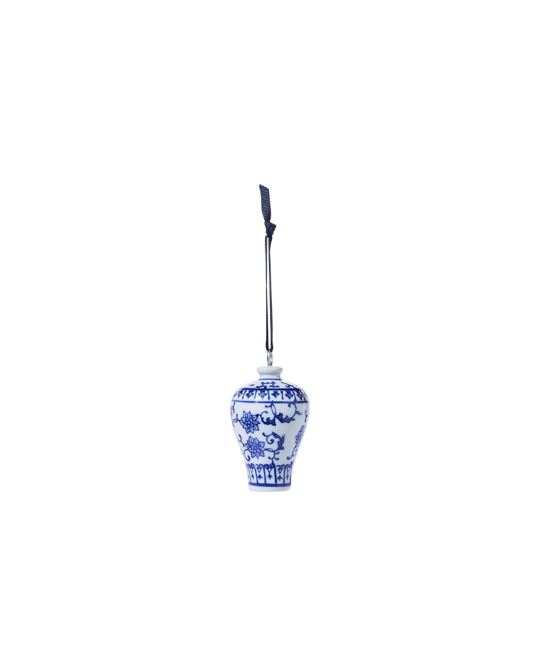 Blue and White Temple Jar Ornament
