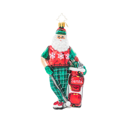 Jolly Golfer Santa