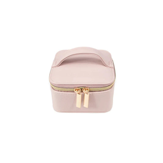 Leah Travel Jewelry Case with Pouch (Pink)