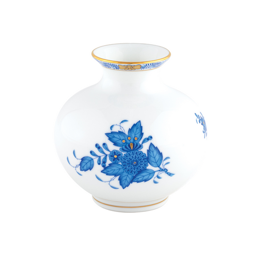 Herend Round Vase - Blue