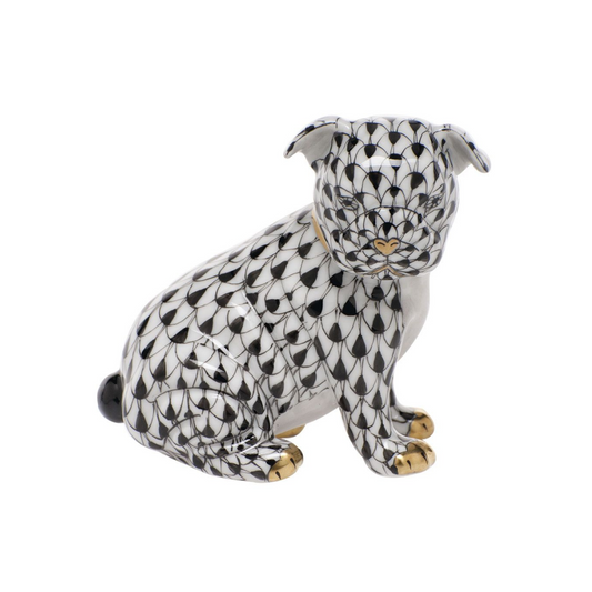 Herend Bulldog Puppy - Black