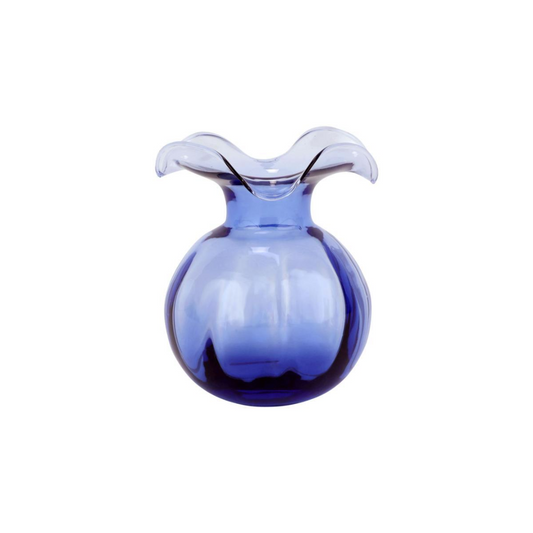 Vietri Hibiscus Glass Indigo Bud Vase