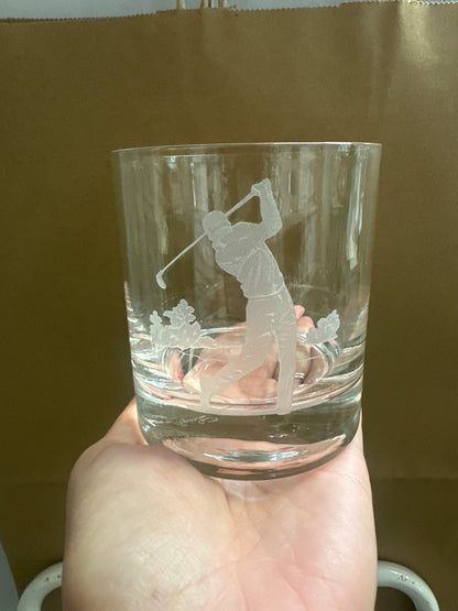 Julie Wear Golf Double Old Fashioned Glasses