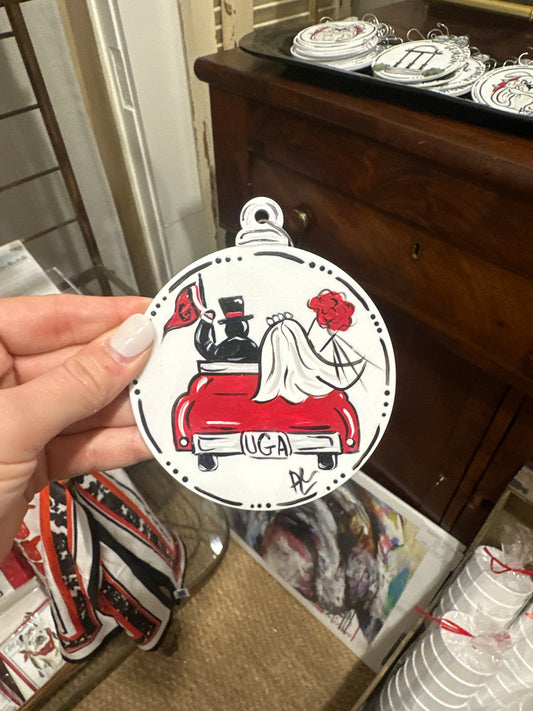 Bride and Groom Georgia Ornament