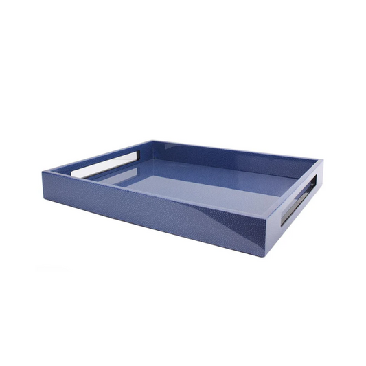 16x14 Blue Shagreen Tray