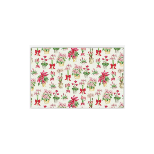 Christmas Poinsettia and Amaryllis Placemats