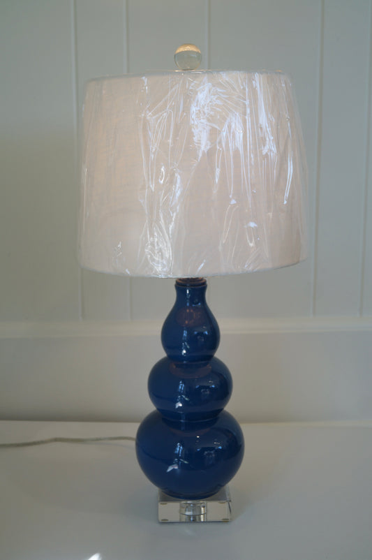 Navy Gourd Lamp