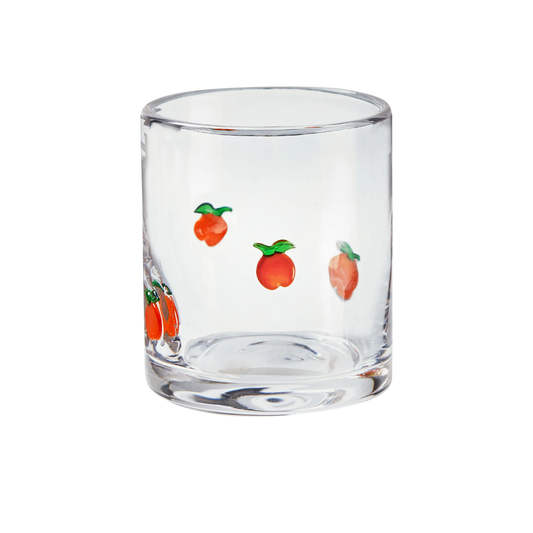 Peach Double Old Fashioned Glass