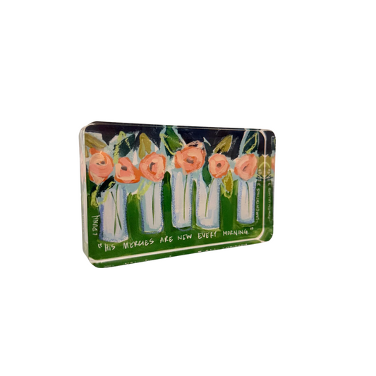 Lauren Dunn Lamentations 3:22-23 Acrylic Scripture Block