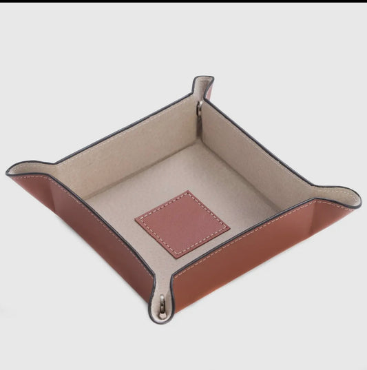 Saddle Brown Leather Valet