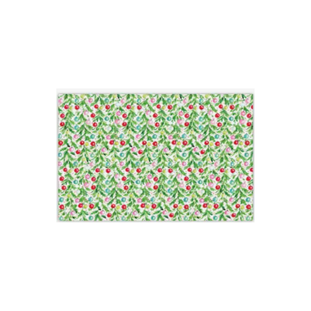 Garland and Colorful Ornaments Placemats