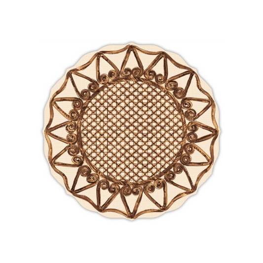 Cane Brown Posh Die-Cut Placemat