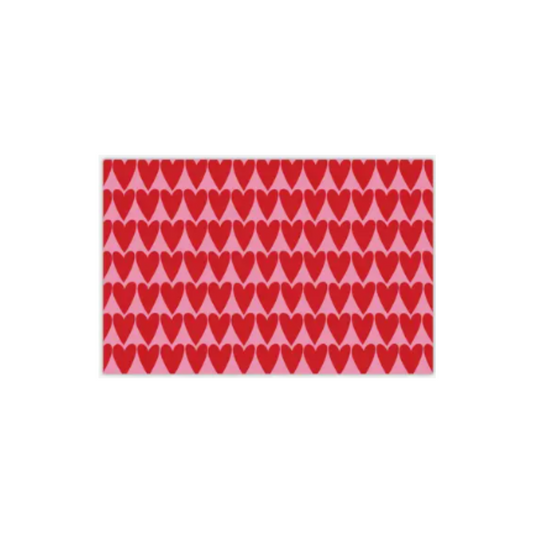 Handpainted Red Hearts Placemats