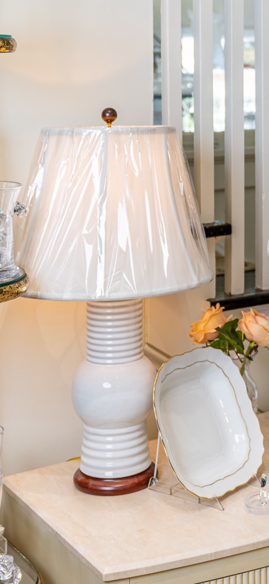 White Pottery Lamp