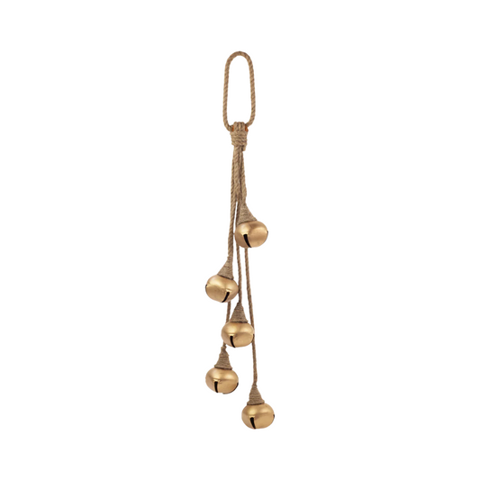 Gold Jingle Bells with Jute