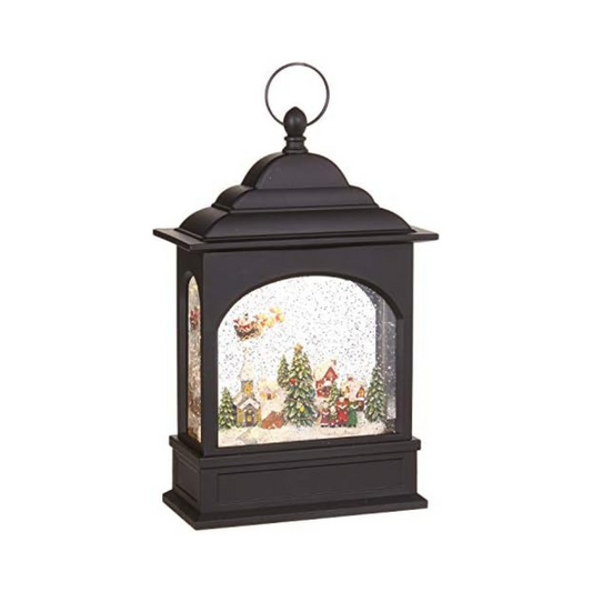 11" Flying Santa Lighted Water Lantern