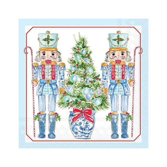Blue Nutcrackers Cocktail Napkin