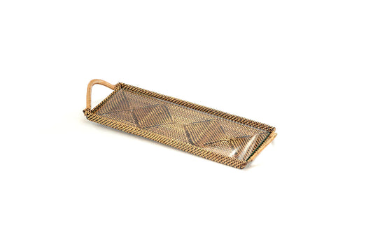 Slim Rectangle Serving Glass Tray