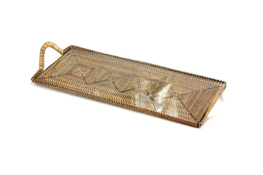 Rectangular Glass Cocktail Tray