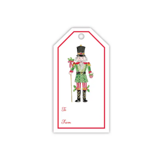 Red and Green Nutcracker Gift Tags