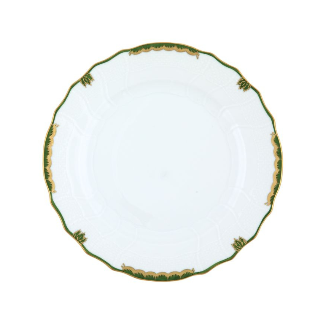 Princess Victoria Dark Green Dinner Plate