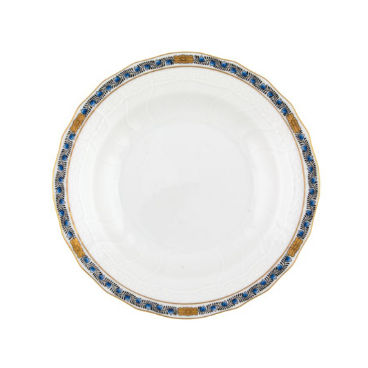 Herend Chinese Bouquet Garland Black Sapphire Dessert Plate