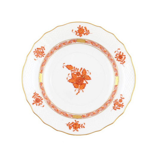 Chinese Bouquet Rust Salad Plate