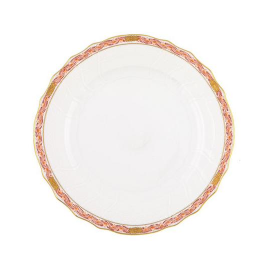 Chinese Bouquet Garland Rust Dinner Plate