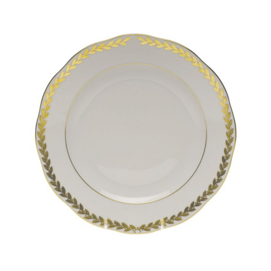 Golden Laurel Dessert Plate