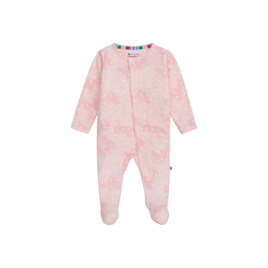 Pink Doeskin Modal Footie