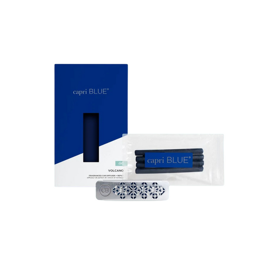 Capri Blue Volcano Fragranced Car Diffuser and Refill
