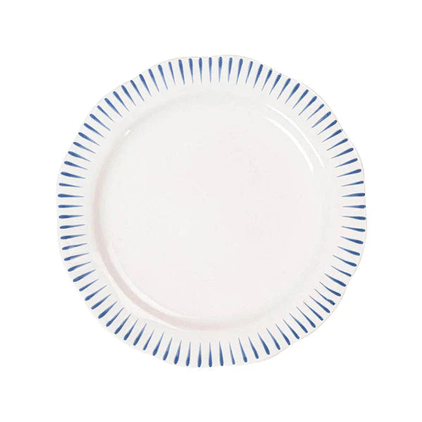 Sitio Stripe Dessert/Salad Plate Delft Blue