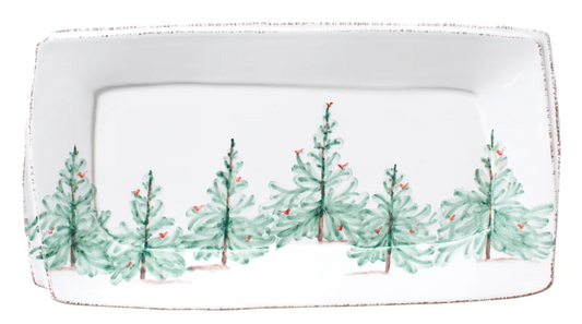 Vietri Melamine Lastra Holiday Rectangular Platter