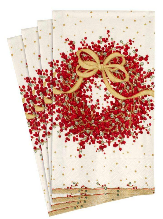 Caspari Pepperberry Guest Towel