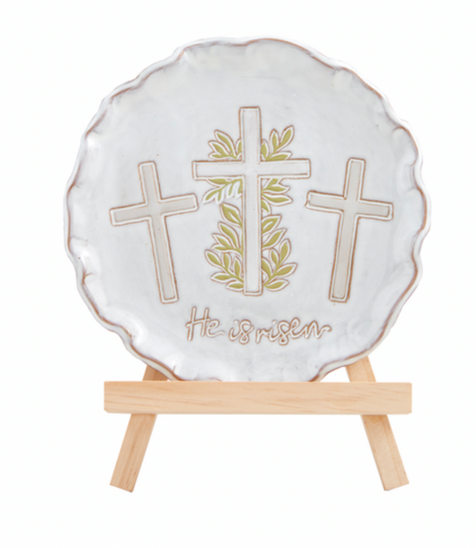 Cross Plate on Easel