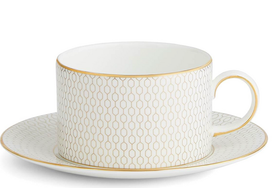 Wedgwood Gio Gold Teacup & Saucer