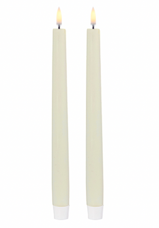 Uyuni Ivory Taper Candles 11"