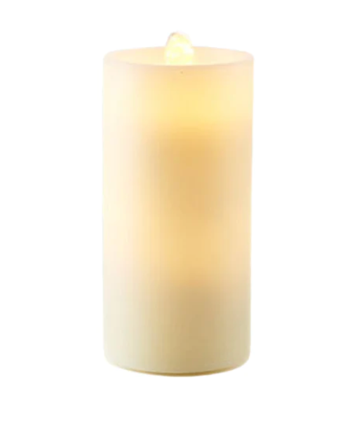 Cream Water Wick Candle with Remote, Lg