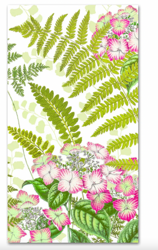 Caspari Fern Garden Guest Towel